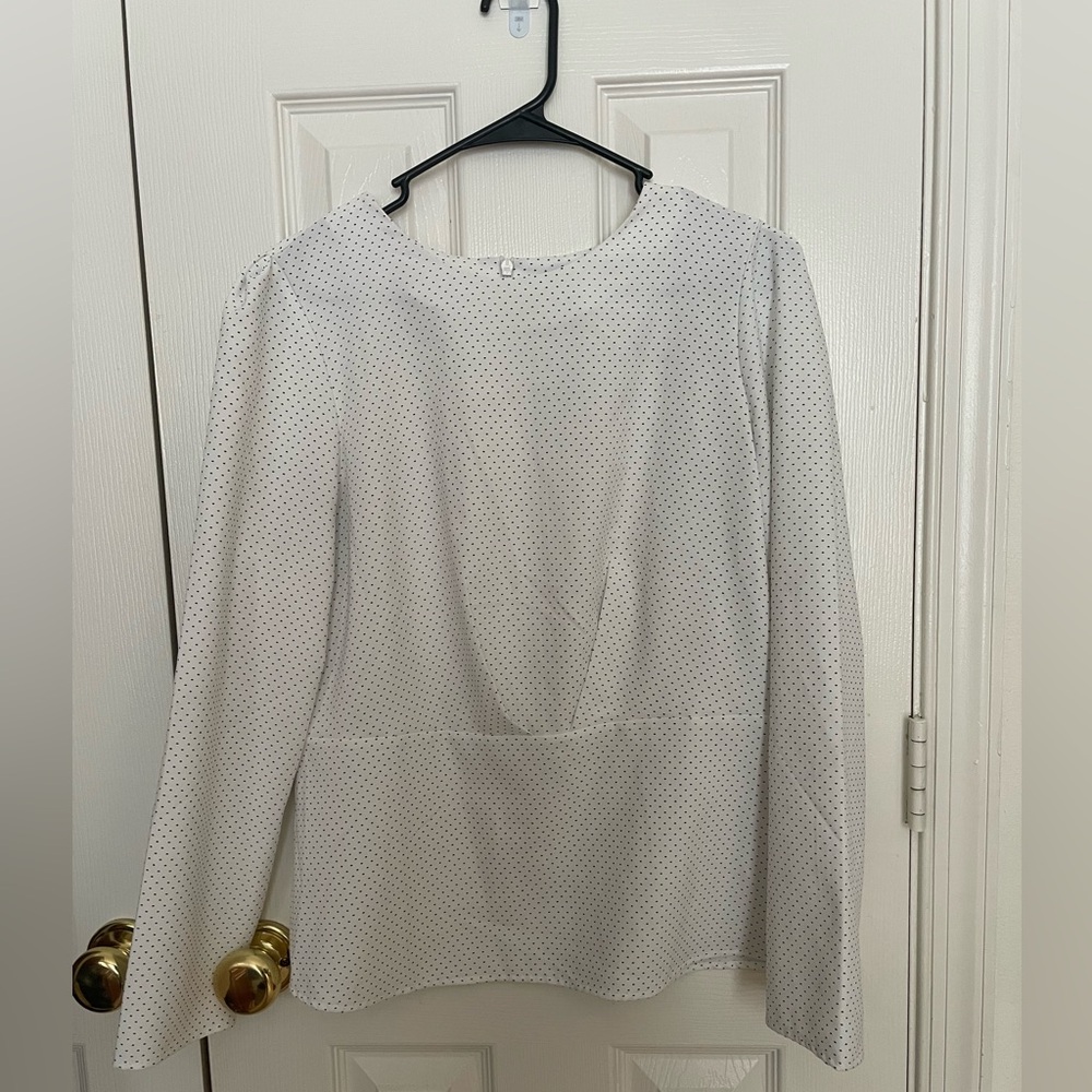 Banana Republic  white Long sleeve blouse